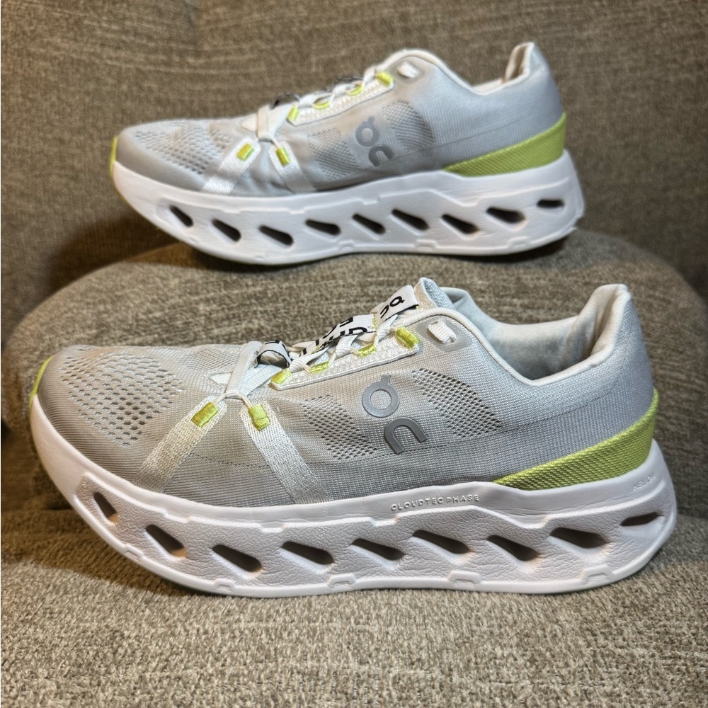 On Cloudeclipse Gray & Lime Woman’s Running Sneak… - image 2